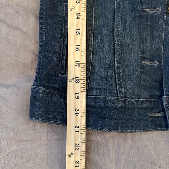 Levi's San Francisco Denim Jacket Womens Large Trucker Style Blue Cotton Blend - Picture 5 of 8